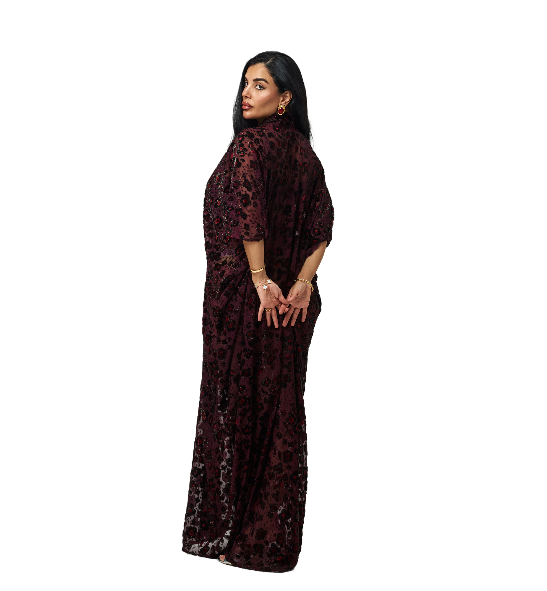 Layal kaftan Maroon