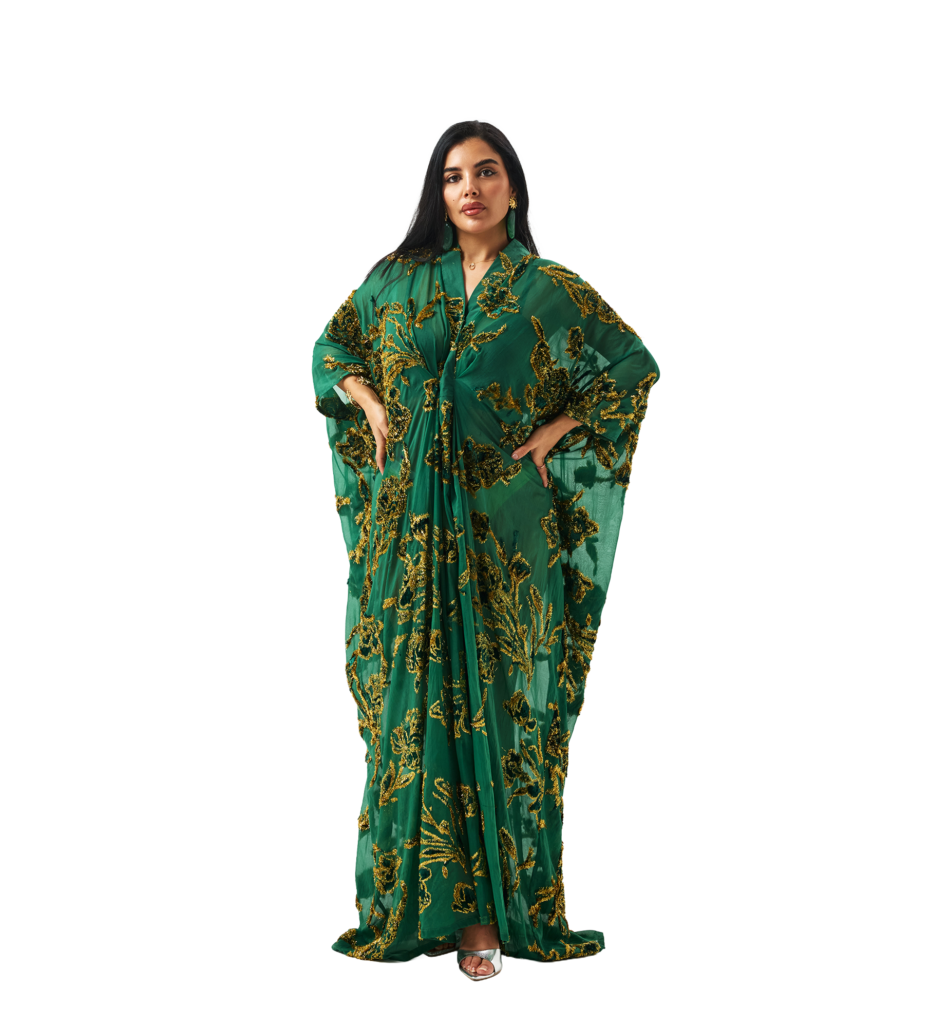 Layal kaftan Green Gold