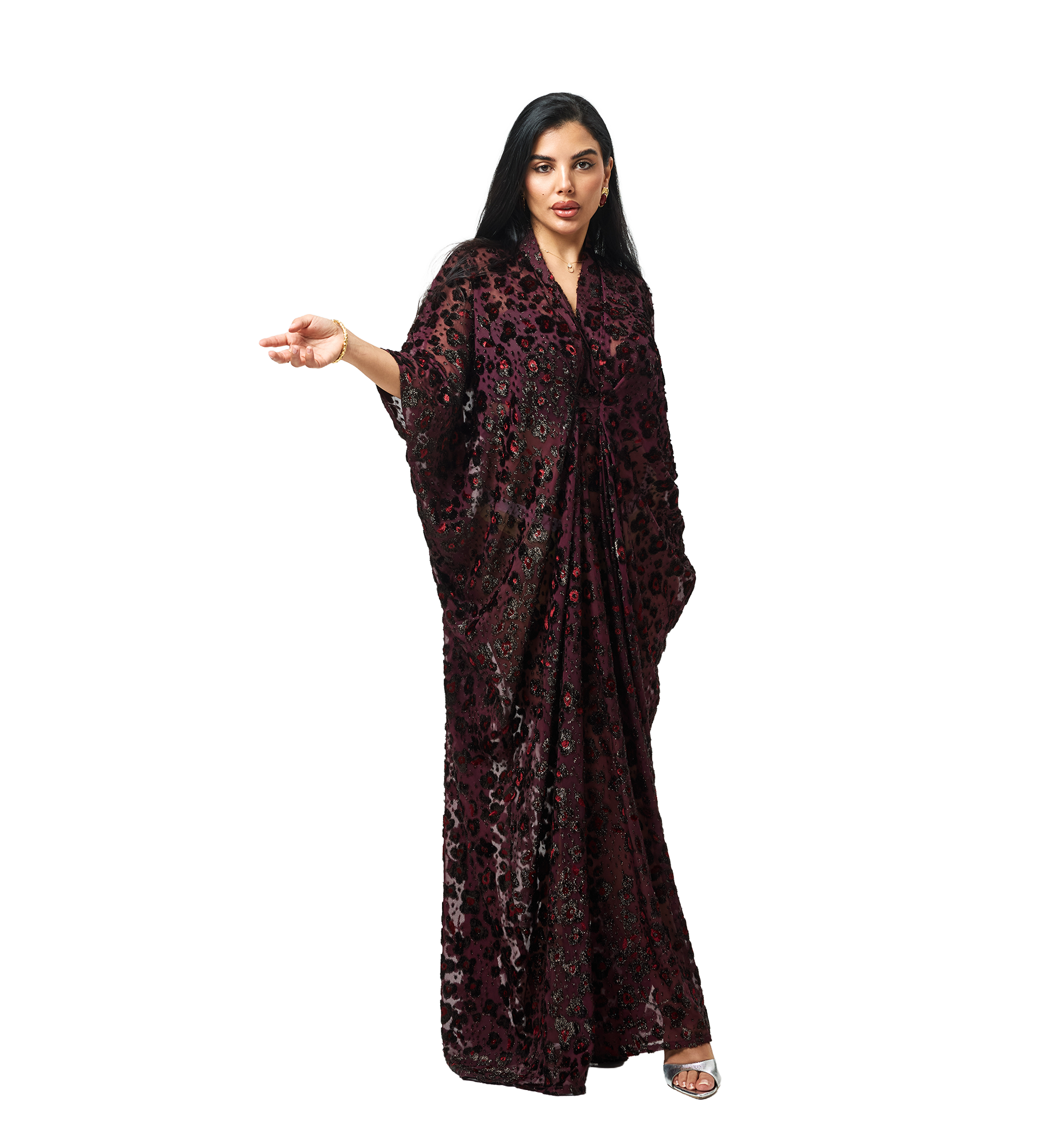 Layal kaftan Maroon