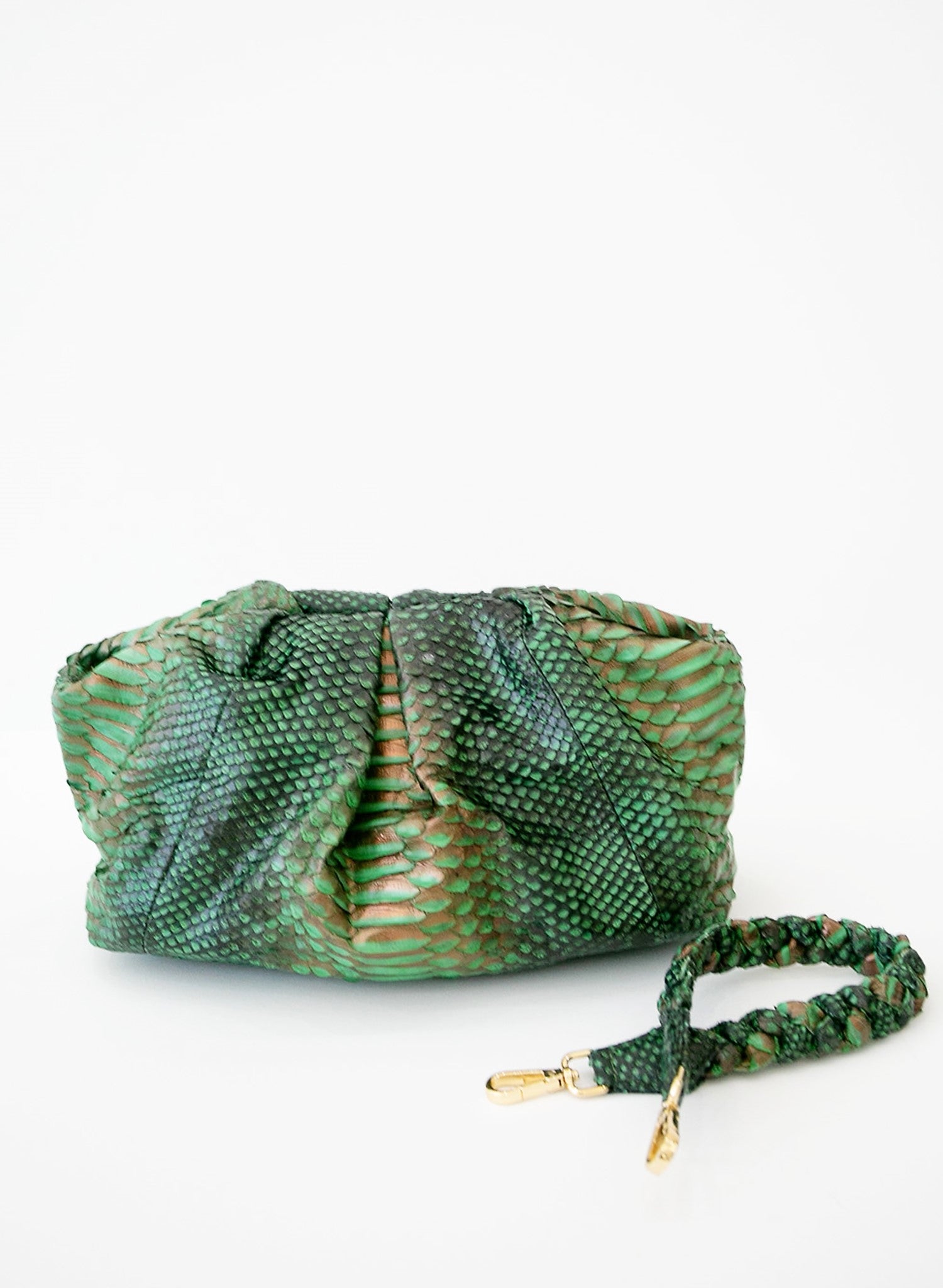 Emerald Metallic Pouch