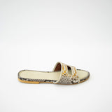 Cleo Natural Gold Slide Sandals