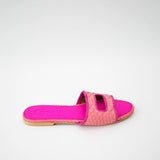 Cleo Pink Slide Sandals