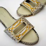 Cleo Natural Gold Slide Sandals