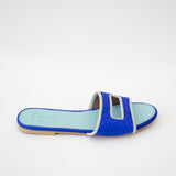 Cleo Royal Blue Slide Sandals