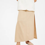 Beige  Handwoven Lambskin Slippers