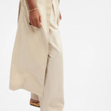 Carvil Gold metallic handwoven slipper
