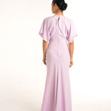 Ocie Draped Lavander Maxi Dress