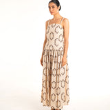 Aurora Maxi Dress Broderie in Linen