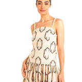 Aurora Maxi Dress Broderie in Linen