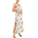 Savana One Shoulder Dress in Linen