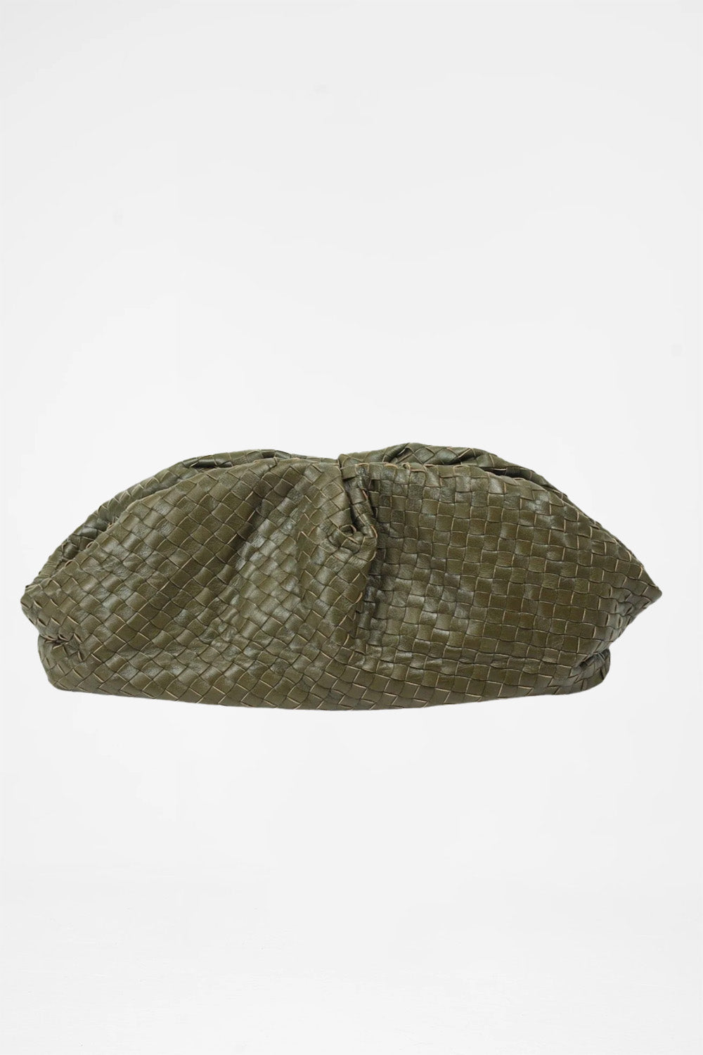 Forest Green Hand Woven Pouch