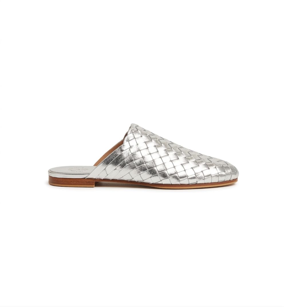 Sliver Hand-Woven Slipper