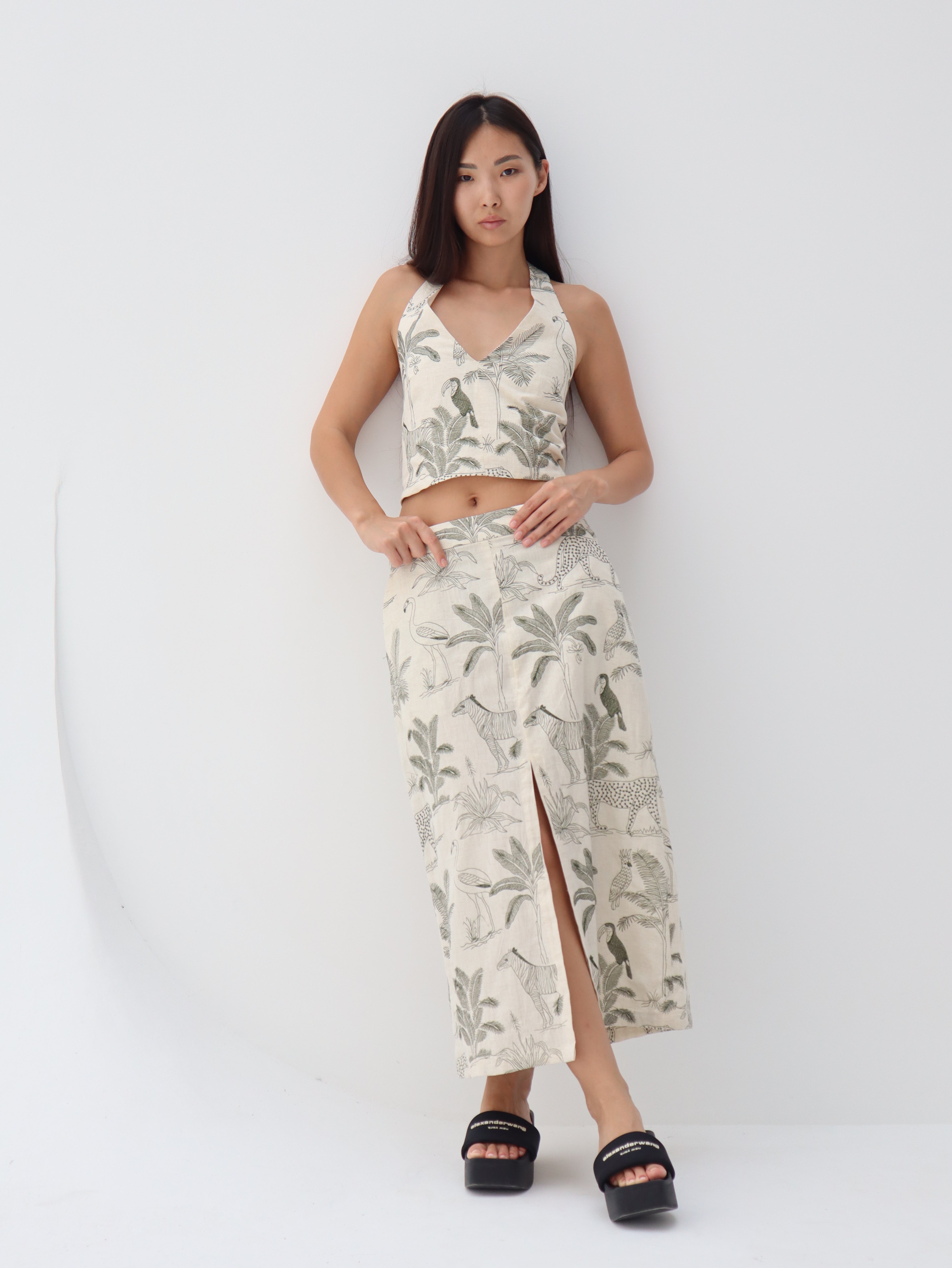 Vago top and skirt set