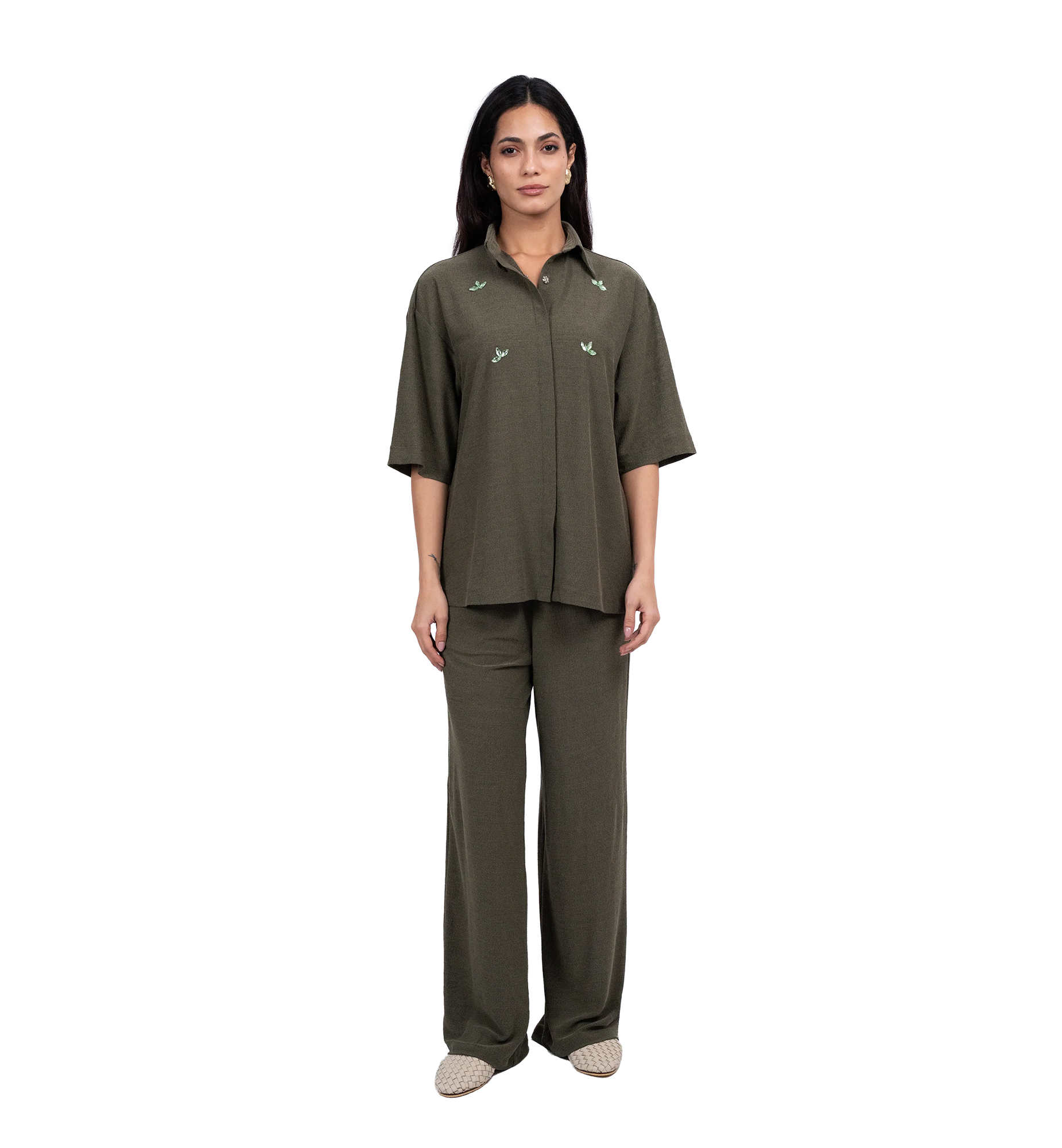 MOIRIE KHAKI SET