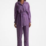 Safari Purple Linen Set