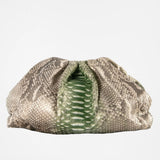 Silver Grey Green Pouch