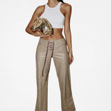 Yolanda Leather Pants