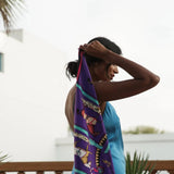 Azura Blue Open Back Dress