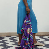 Azura Blue Open Back Dress