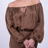 Rossa Washed Silk Set (MOCCA BROWN)