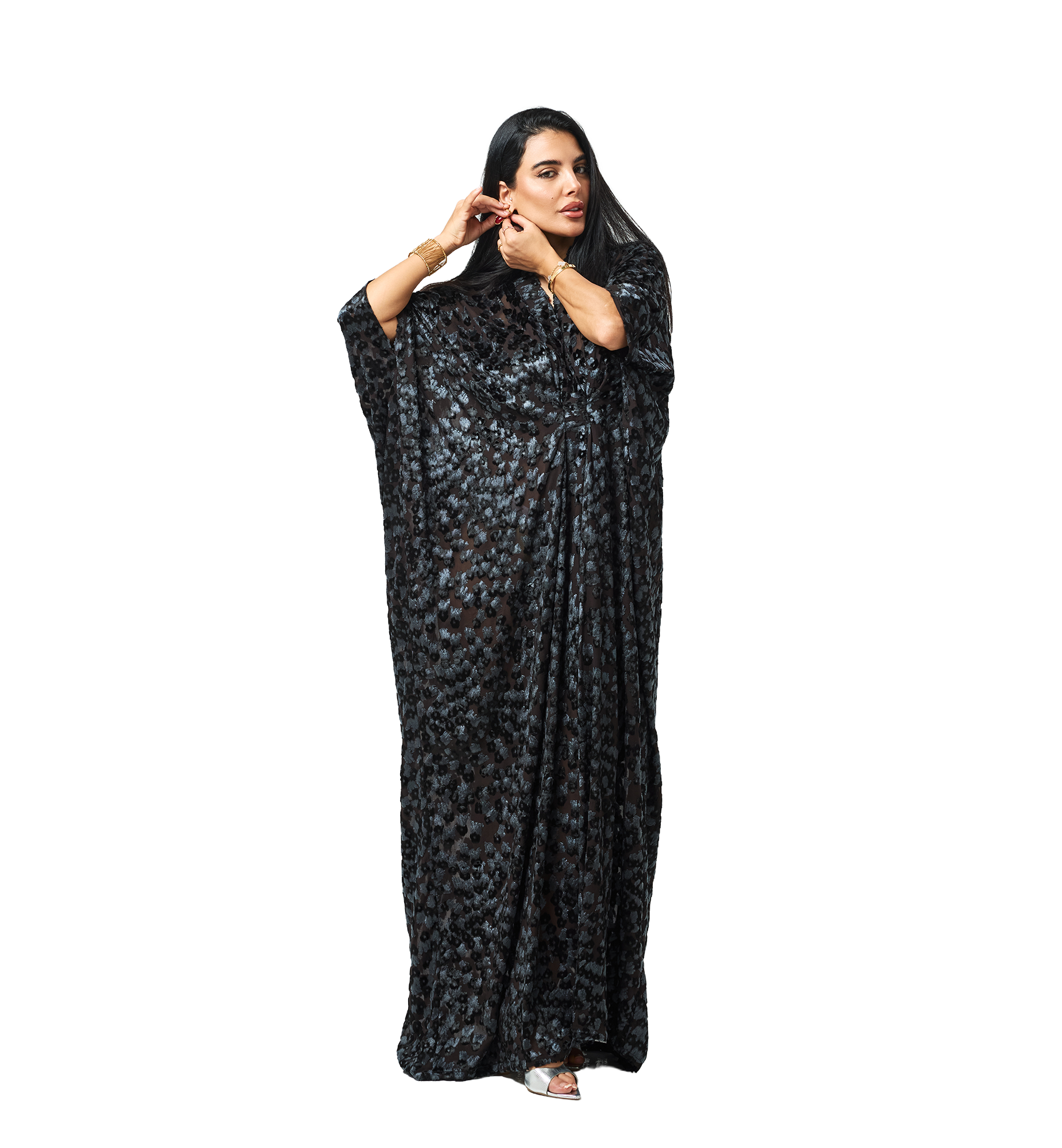 Layal kaftan Navy blue z