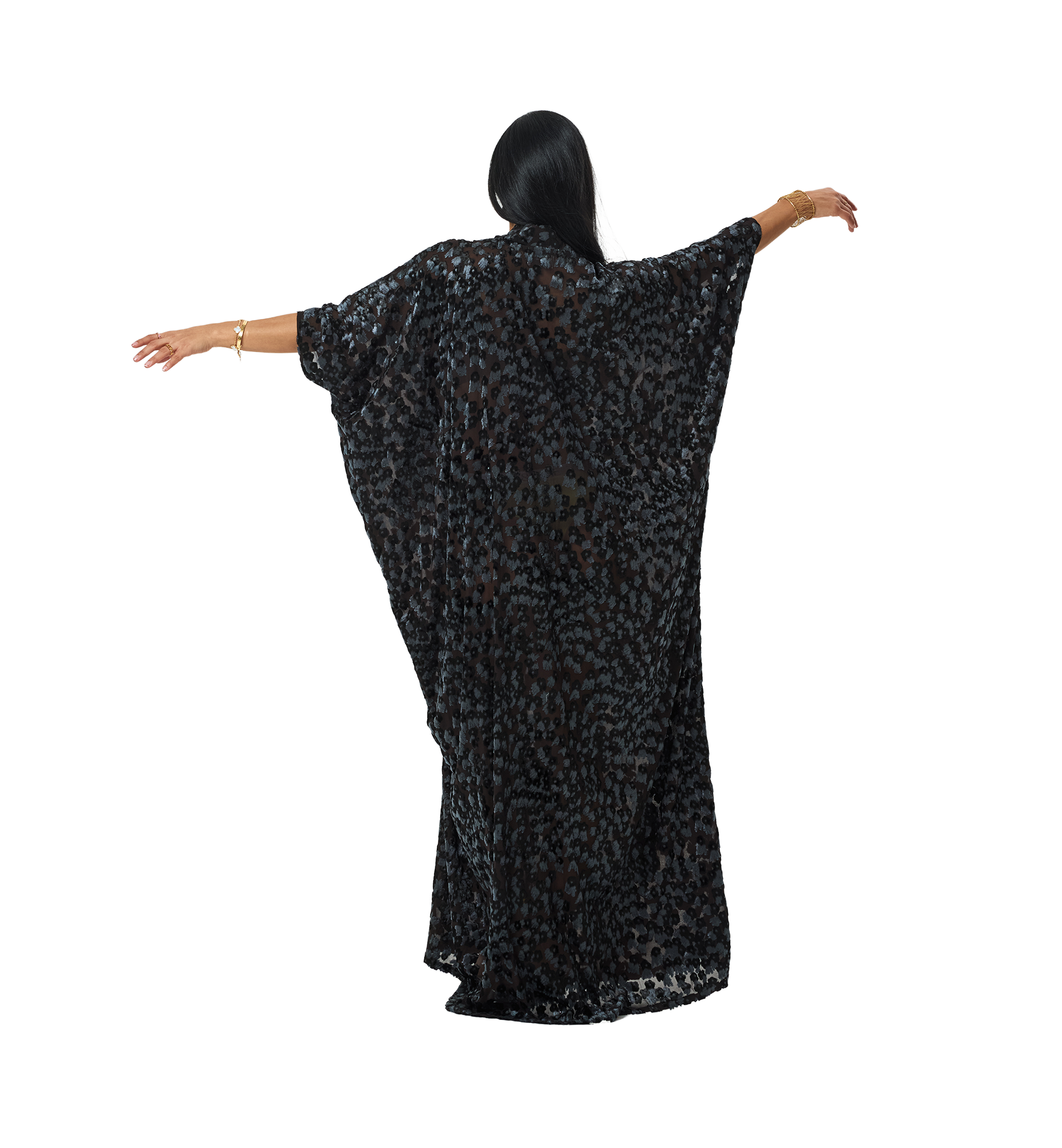 Layal kaftan Navy blue z