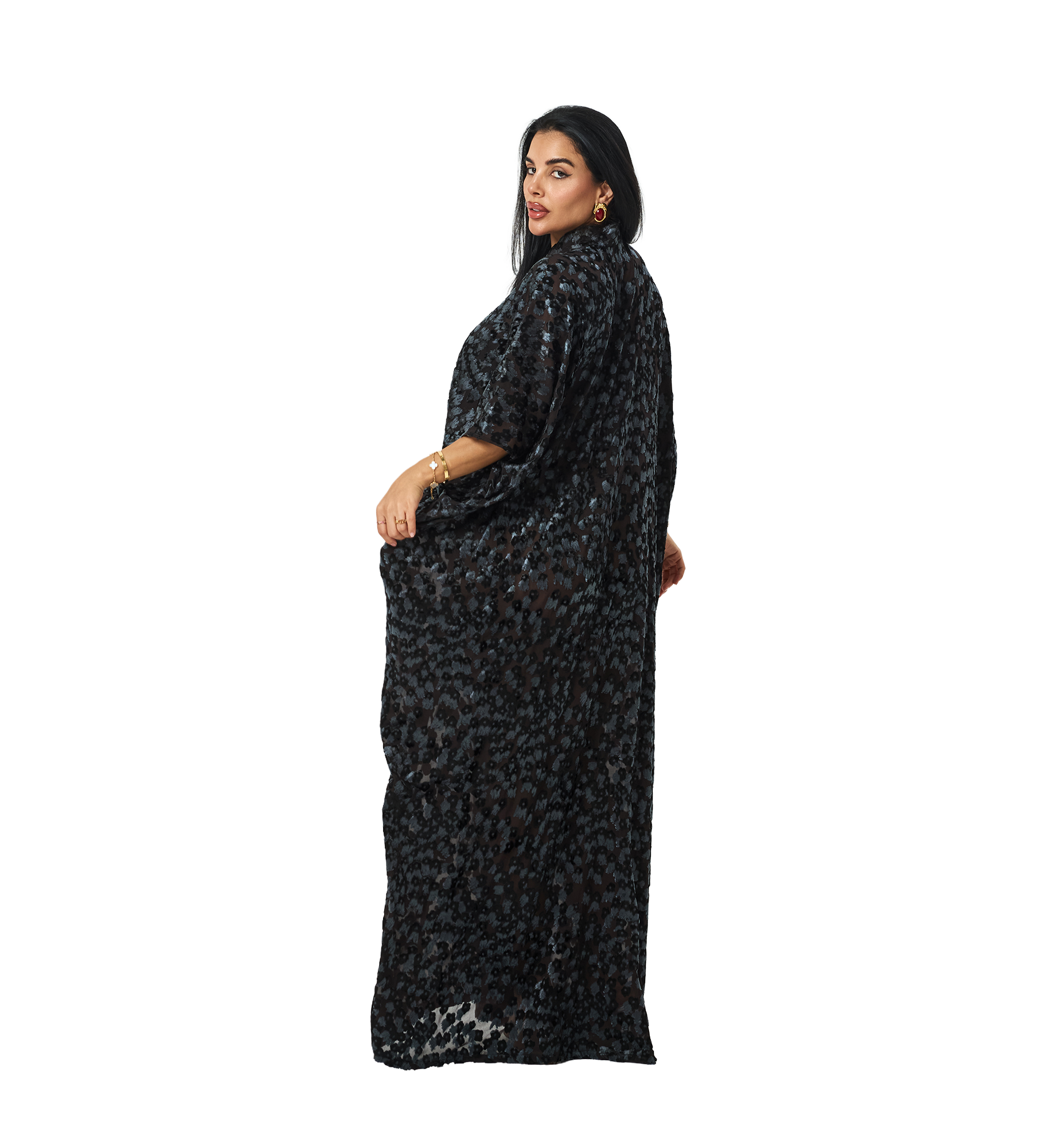 Layal kaftan Navy blue z
