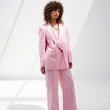 Pink Silk Suit