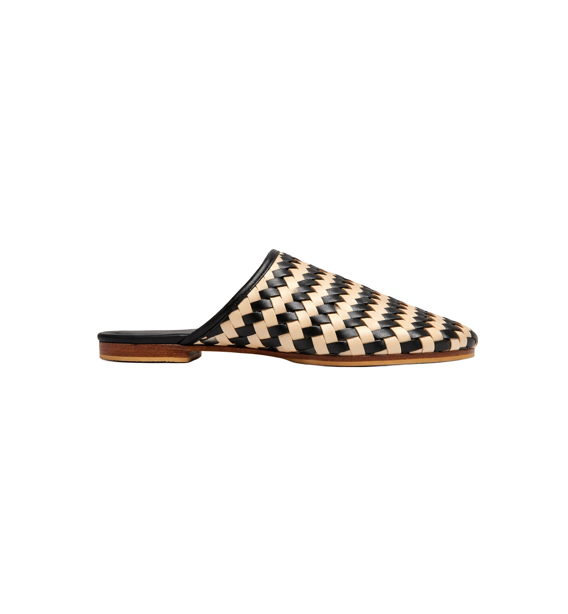 Two-Tone Hand Woven Slipper