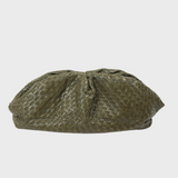 Forest Green Hand Woven Pouch