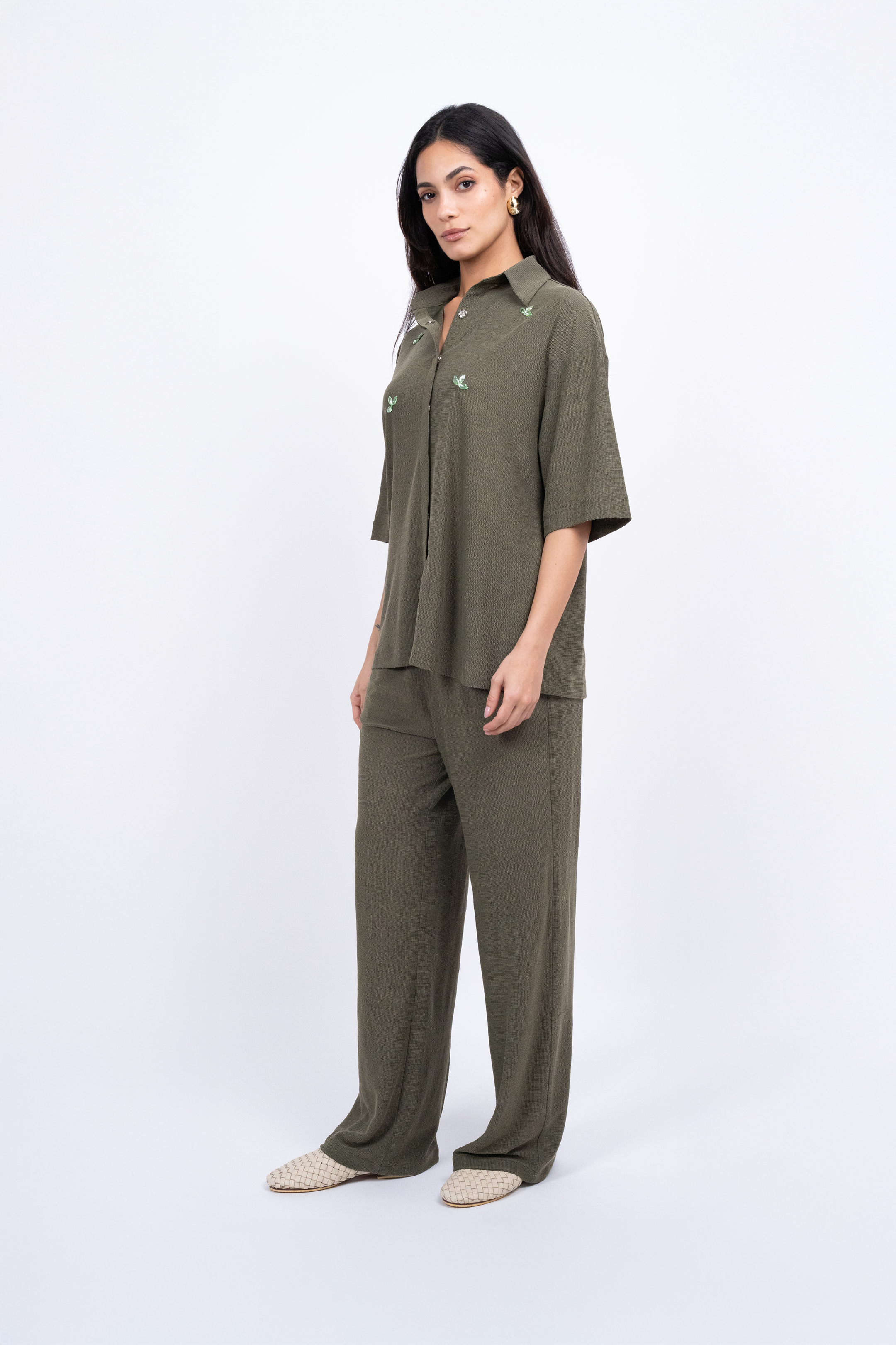 MOIRIE KHAKI SET