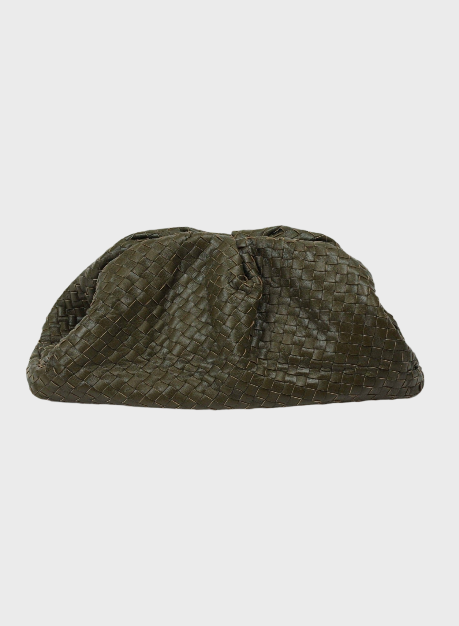 Forest Green Hand Woven Pouch