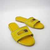Cleo Yellow Slide Sandals