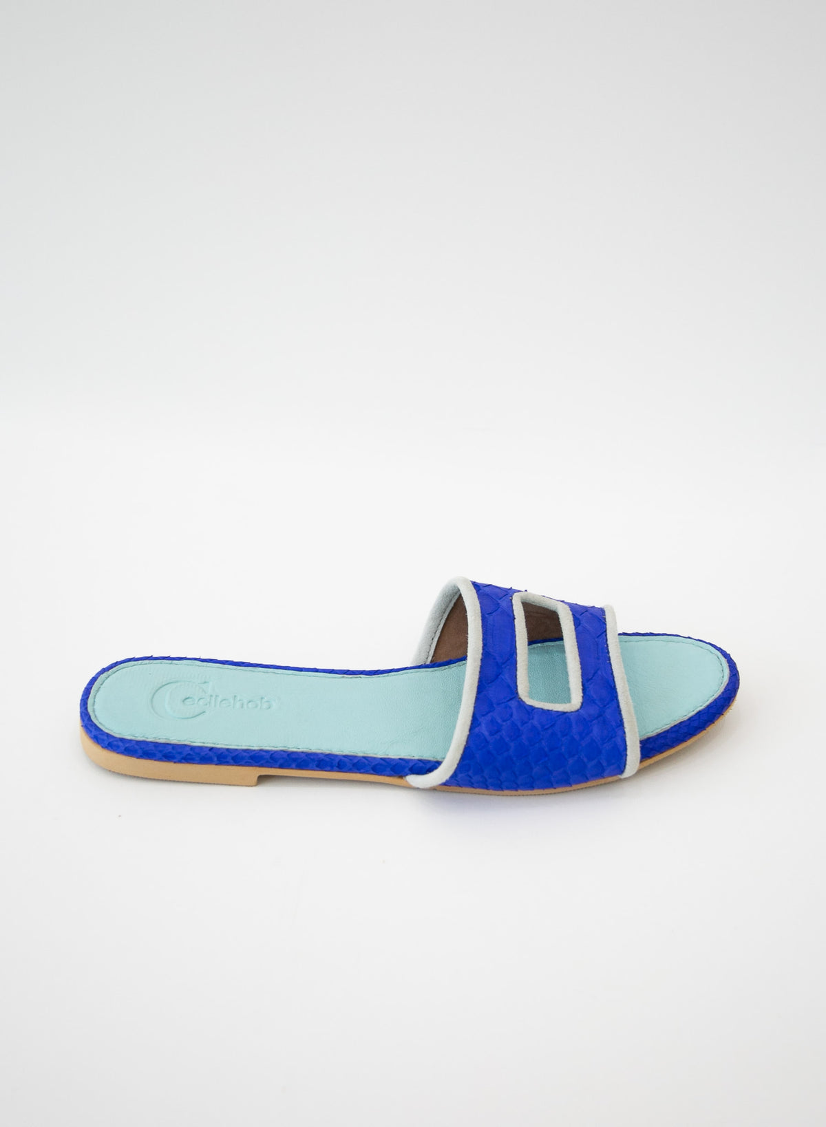 Cleo Royal Blue Slide Sandals