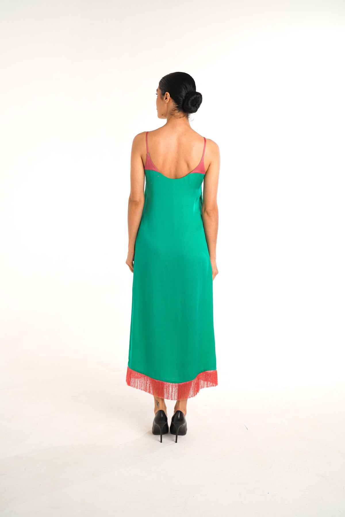 Violina Emerald Midi Dress