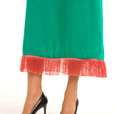 Violina Emerald Midi Dress