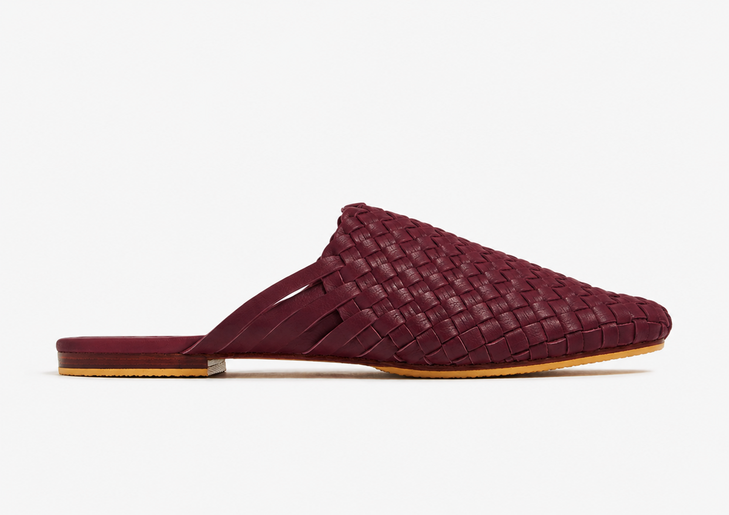 Men’s Handwoven Slippers - Maroon