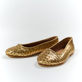 Ballerina Lambskin Gold Handwoven