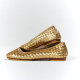 Ballerina Lambskin Gold Handwoven