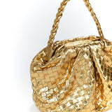 Gold Hand Woven Pouch