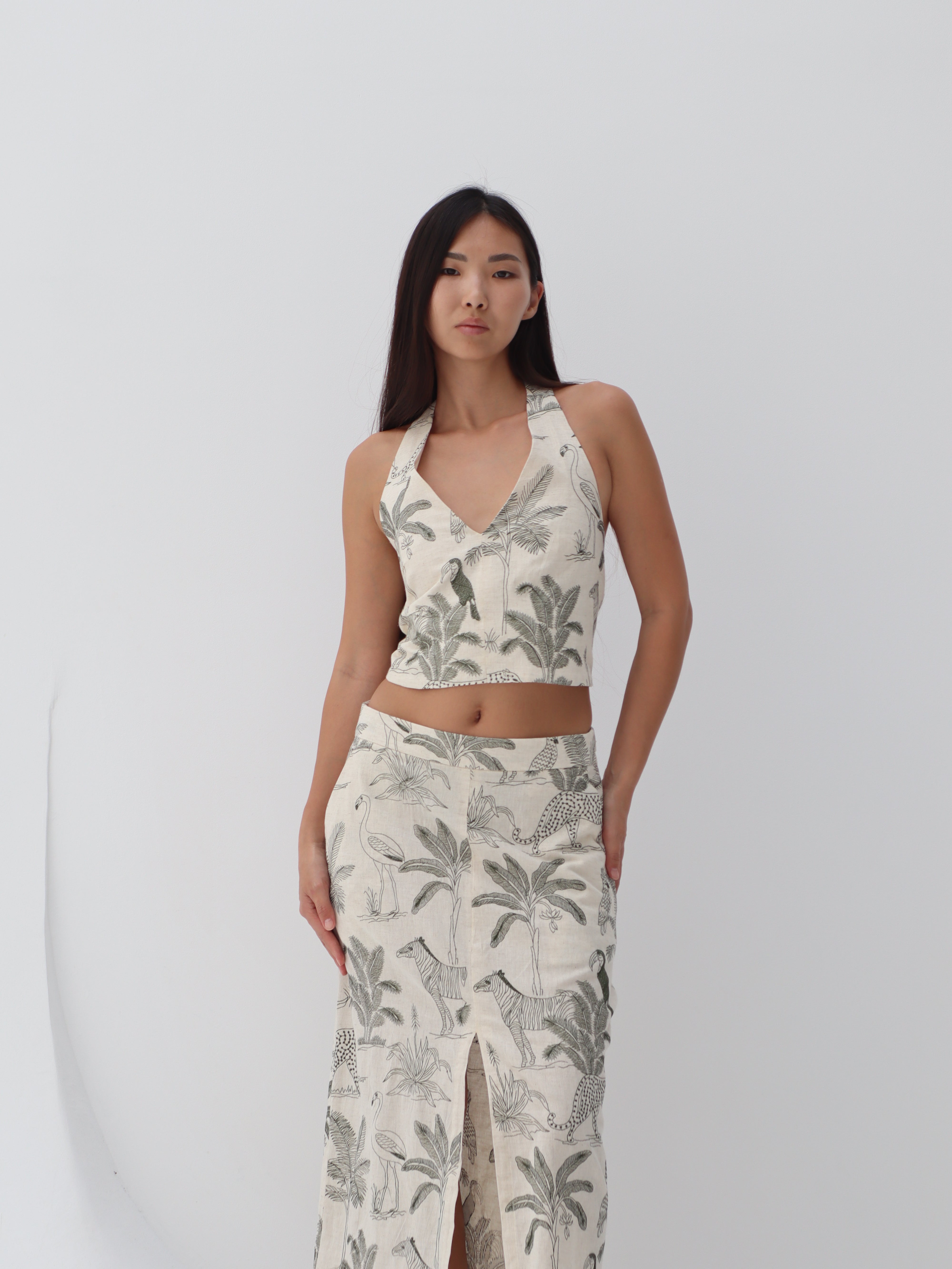 Vago top and skirt set