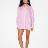 Peony Pink Boyfriend Shirt