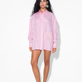 Peony Pink Boyfriend Shirt