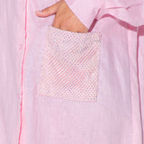Peony Pink Boyfriend Shirt