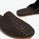 Woven Slipper (Men) - Dark Brown