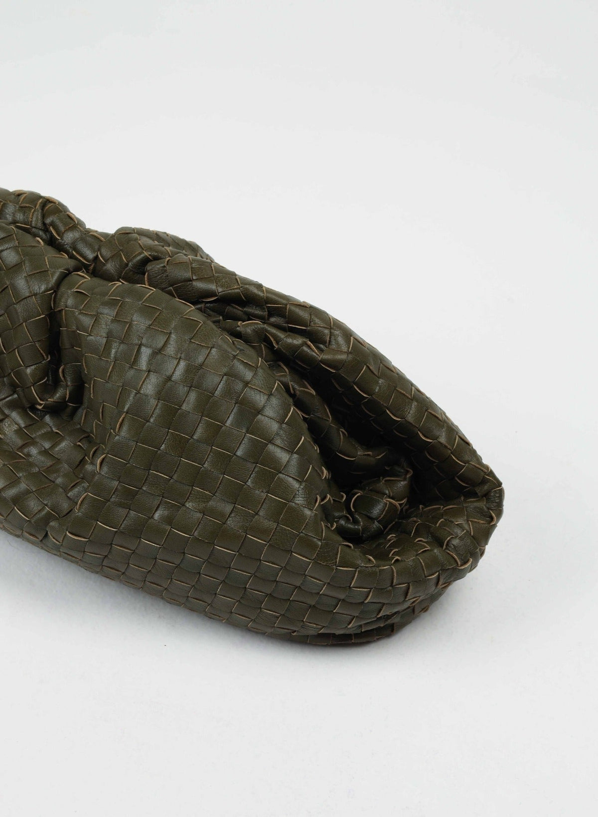 Forest Green Hand Woven Pouch